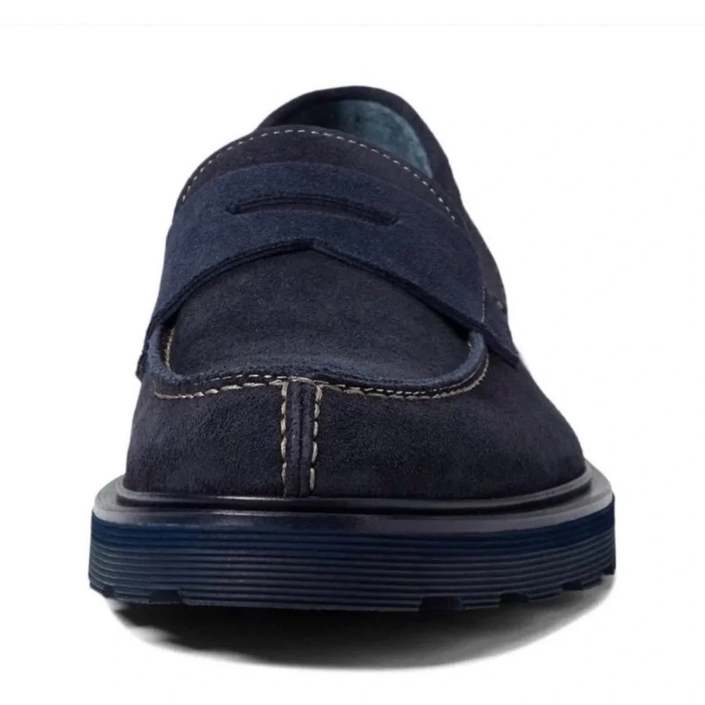 Good Man Brand Men’s Navy Lexington Loafer 10 Navy Blue Suede NEW $228 Casual